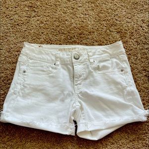 American eagle stretch jean shorts size 4